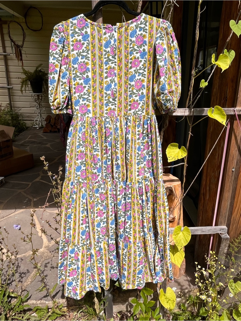 Mille Floral Tiered Midi Dress - Picture 2 of 7